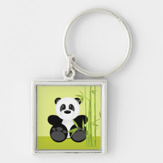 Llavero Oso de panda de bambú
