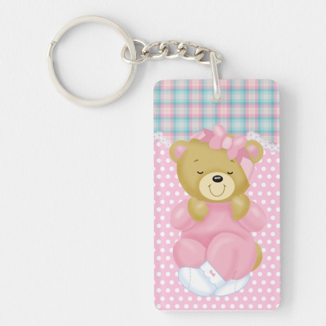 Llavero Oso de peluche lindo (Frente)