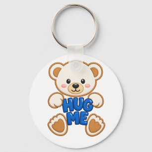 Llavero Oso de peluche lindo Abrazo Estilo Bordado Oso Lin