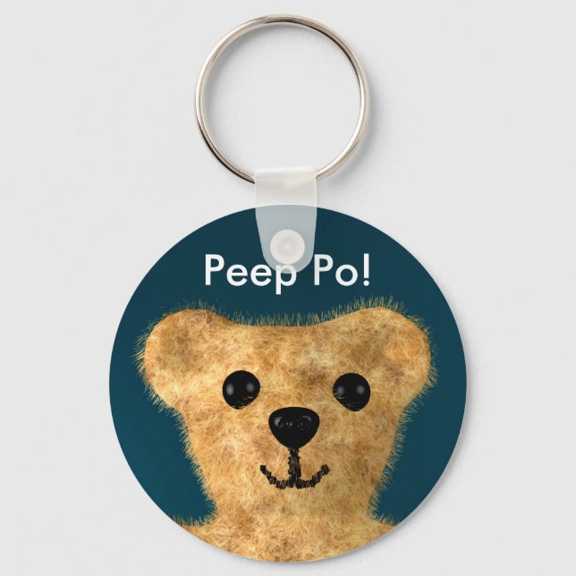 Llavero Oso de peluche (¡Peep po!) (Anverso)