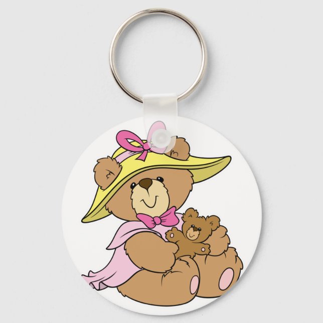 Llavero Oso de Teddy de Cuadrillo de Primavera (Anverso)