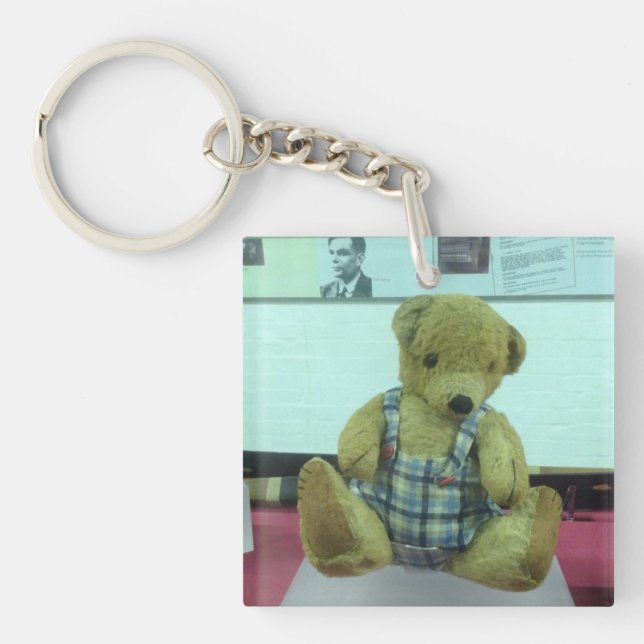Llavero Oso del peluche de Alan Turing (Frente)