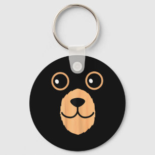 Llavero Oso Face Halloween Disstume Oso Marrón Niños Anima