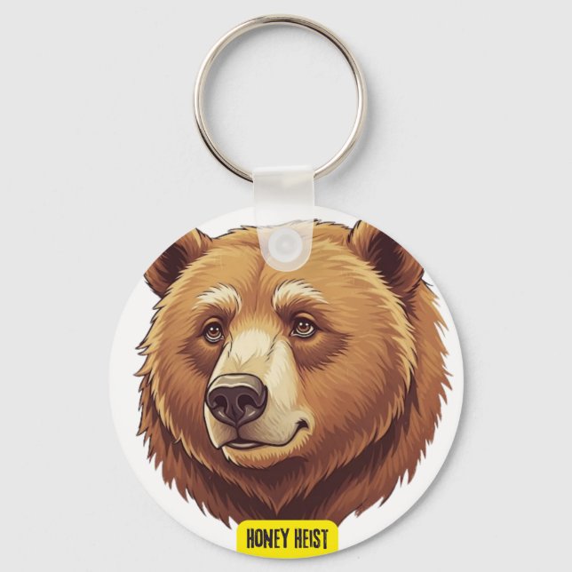 Llavero Oso Grizlly. Aceite (Anverso)