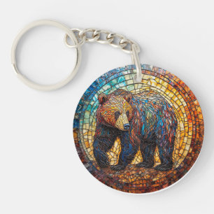 Llavero Oso Grizzly en Diseño Artístico