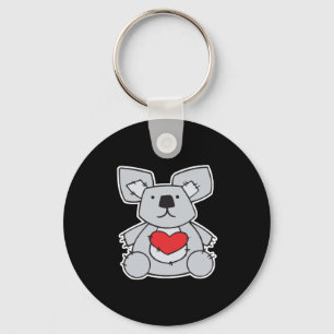 Llavero oso koala de corazón de San Valentín