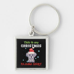 Llavero Oso Koala, Esta Es La Camisa Pajama De Mis Navidad