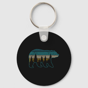 Llavero Oso Naturaleza Grizzly Marrón Oso Negro Paseo Caza