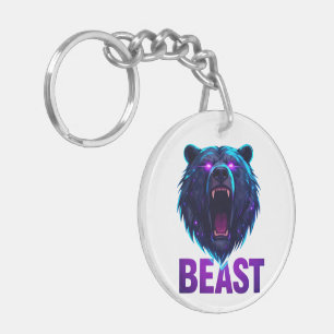 Llavero Oso Negro 'BEAST' - Estética Audaz