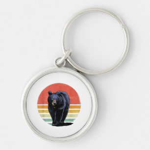 Llavero Oso negro retro vintage