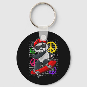 Llavero Oso Panda Genial Montando Un Monopatin