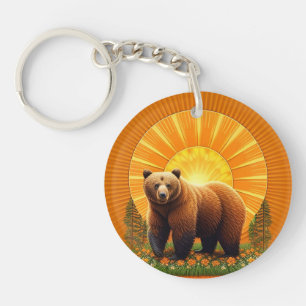Llavero Oso Pardo Majestuoso