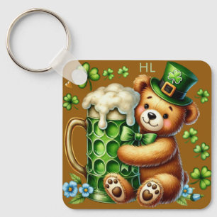 Llavero Oso personalizado del Día de San Patricio