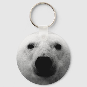Llavero Oso Polar Blanco y Negro