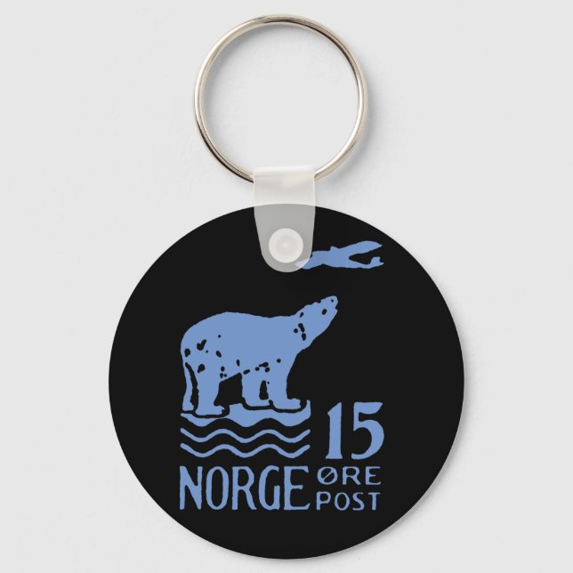 Llavero Oso Polar Noruego De 1925 (Anverso)