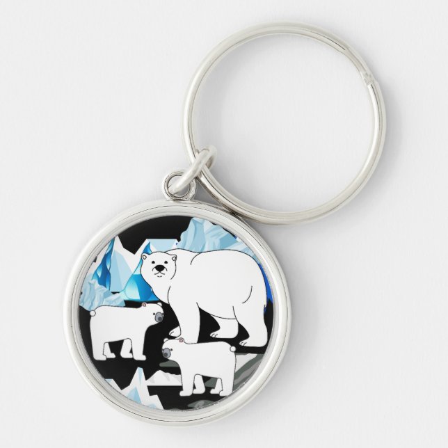 Llavero Oso Polar Y Cubos (Frente)