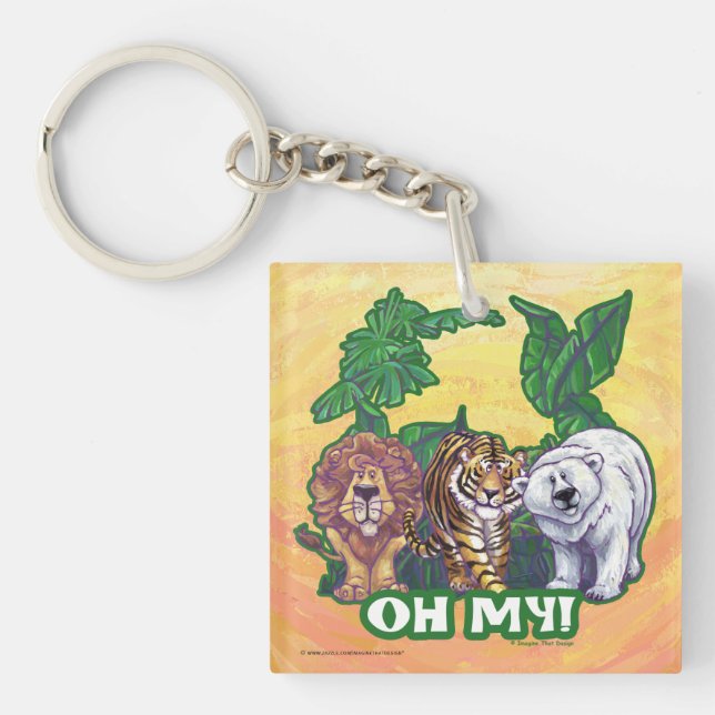 Llavero Osos de tigres de leones Oh Mi (Frente)