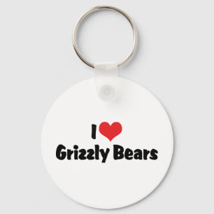 Llavero Osos Grizzly Me Encantan Corazón