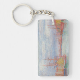 Llavero Ostend Harbor de James Ensor (1900)