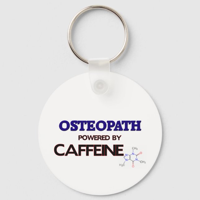 Llavero Osteopath Powered by caffeine (Anverso)
