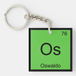 Llavero Oswaldo Nombre Química Elemento Tabla Periódica