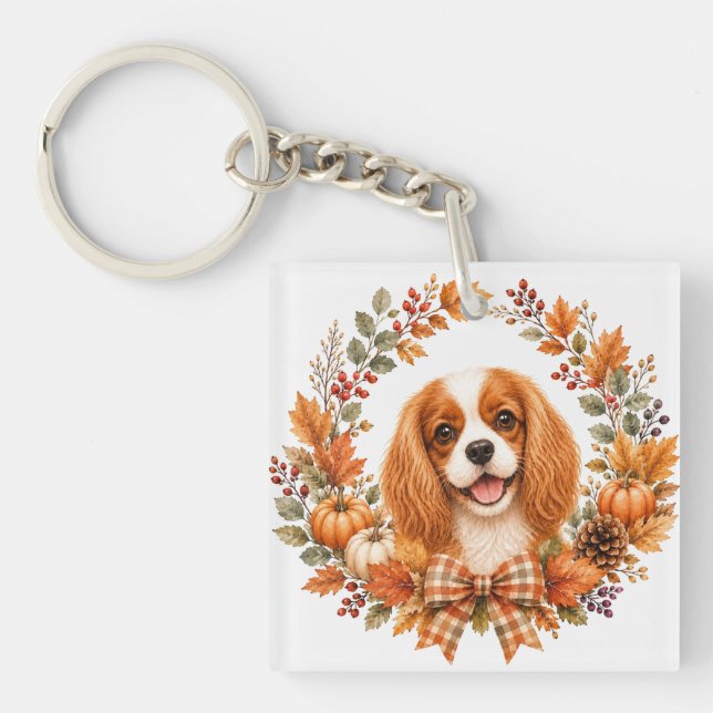 Llavero Otoño del Cavalier King Charles (Frente)