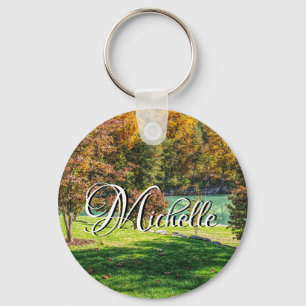Llavero Otoño En Dogwood Personalizado Keychain