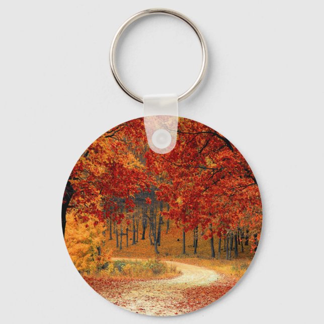 Llavero otoño en el bosque (Anverso)