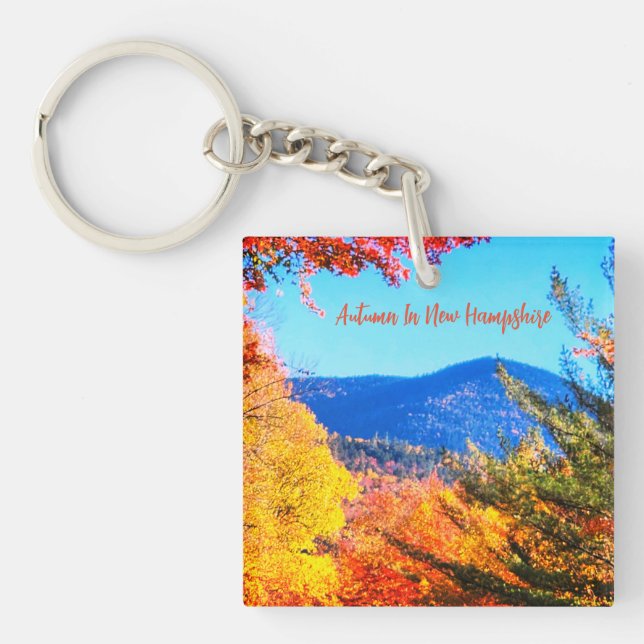 Llavero Otoño en New Hampshire (Frente)