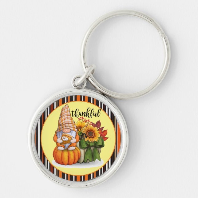 Llavero Otoño Hermosa Colección Popular de Acción de Graci (Frente)