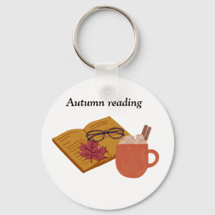 Llavero Otoño Vibes acogedoras - Calor, hojas de libro y o