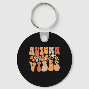 Llavero Otoño Vibes Groovy Design Fall Lover Acción de Gra