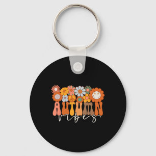 Llavero Otoño Vibes Groovy Design Fall Lover Acción de Gra