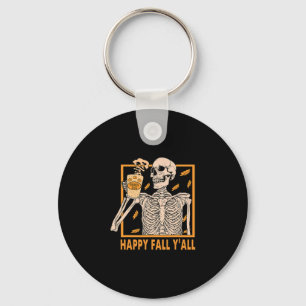 Llavero Otoño Yall Mujeres Halloween Esqueleto Calabaza Es