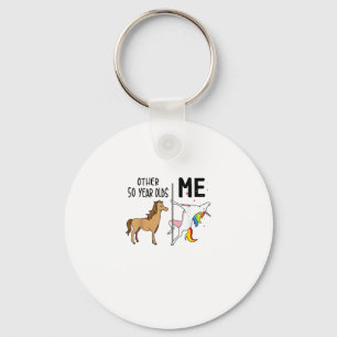 Llavero Otro regalo de cumpleaños para unicornios de 50 añ