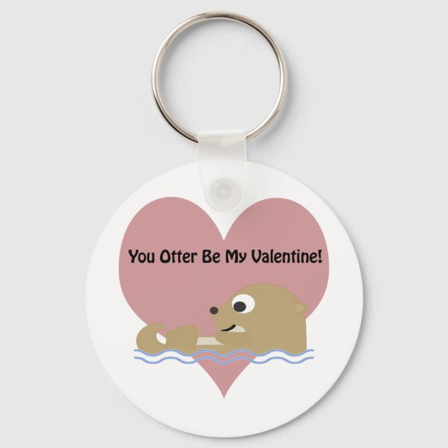 Llavero Otter Be My Valentine (Anverso)