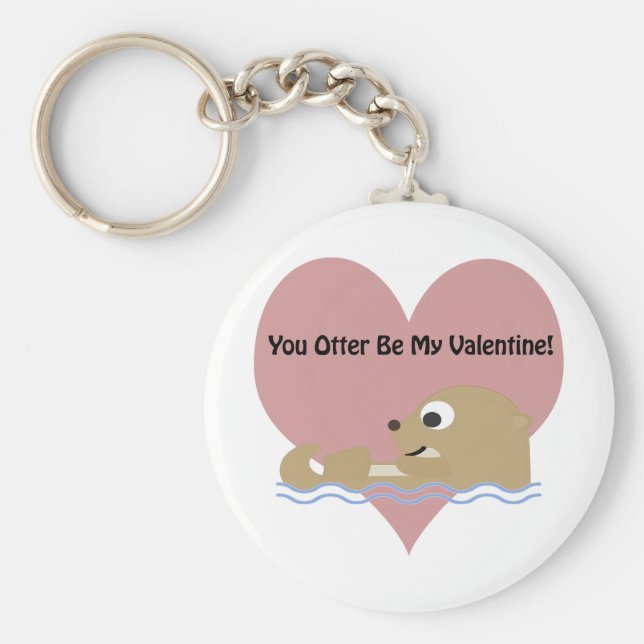 Llavero Otter Be My Valentine (Frente)