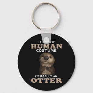 Llavero Otter Gift Mi disfraz humano soy realmente un ab