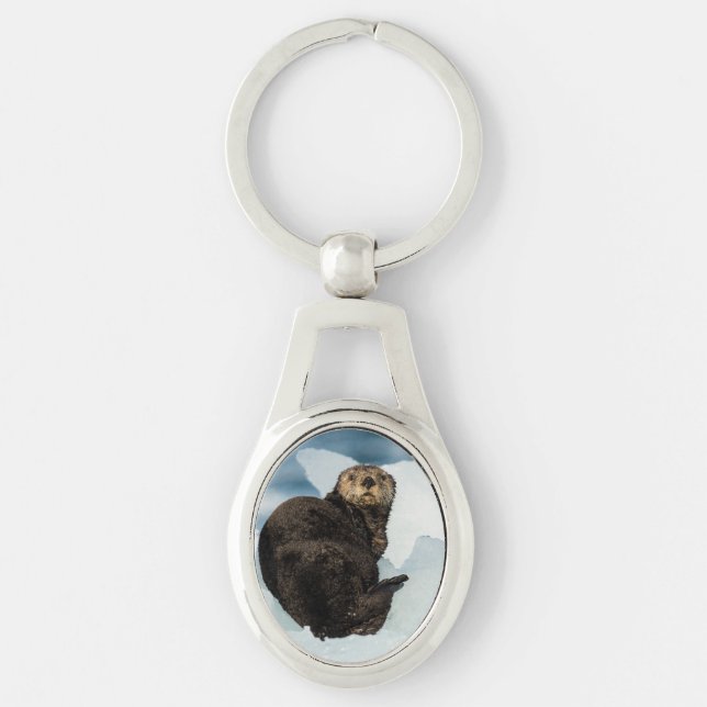 Llavero Otter marino de reposo (Anverso)