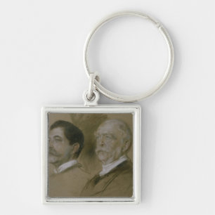 Llavero Otto von Bismarck y su hijo Herberto