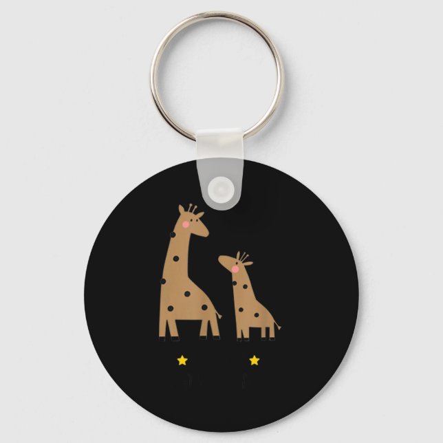 Llavero Our First Father's Day 2026, Funny Giraffe Gift Da (Anverso)