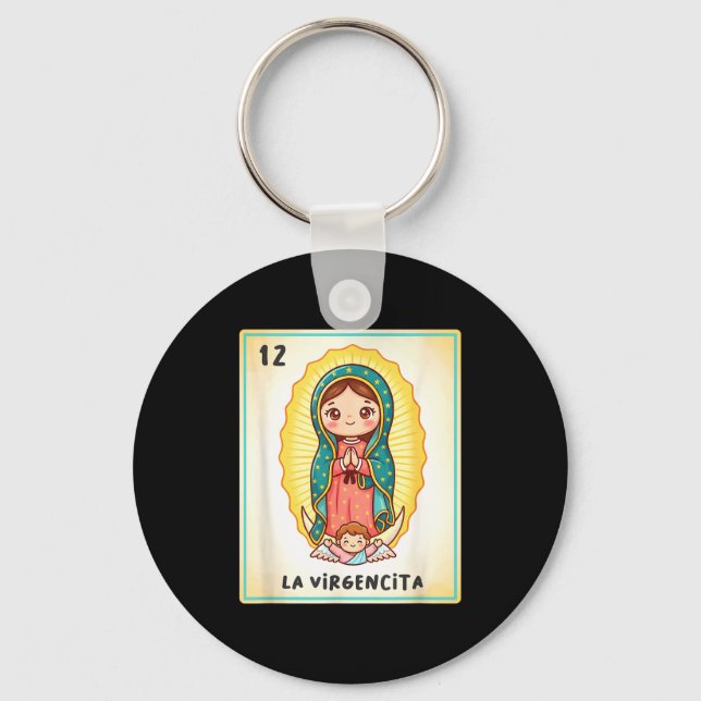Llavero Our Lady Of Guadalupe La Virgencita Mexico For Kid (Anverso)