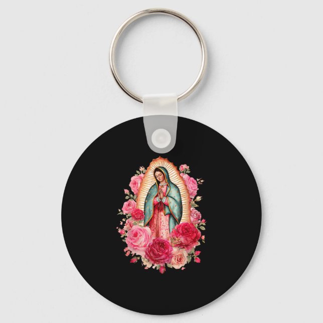 Llavero Our Lady Virgen De Guadalupe Saint Virgin Mary Nk  (Anverso)