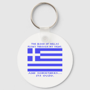 Llavero Ouzo griego