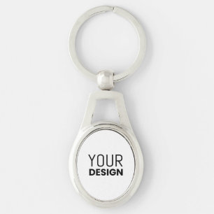 Llavero Oval Metalizado Keychain [+Otras formas]