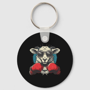 Llavero Oveja boxeadora con guantes de boxeo kickboxing di
