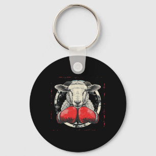 Llavero Oveja boxeadora con guantes de boxeo kickboxing di