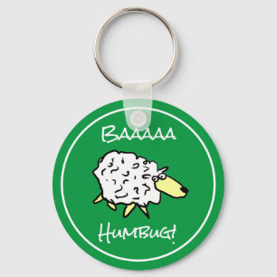 Llavero Oveja dice Baaaa Humbug - Navidades