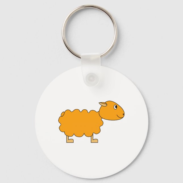 Llavero Oveja naranja (Anverso)