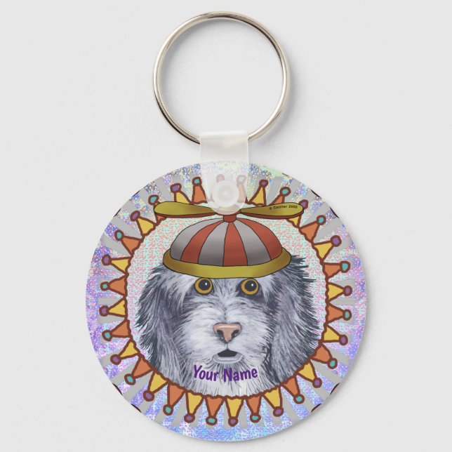 Llavero Oveja Perro con Gorrito  (Anverso)